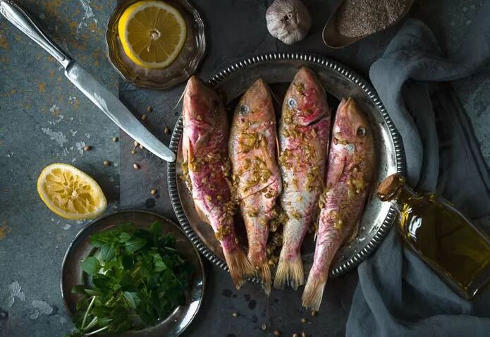 Viduržemio jūros dietos žuvis